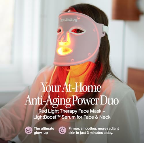 Red Light Therapy Face Mask And LightBoost Face & Neck Serum Kit