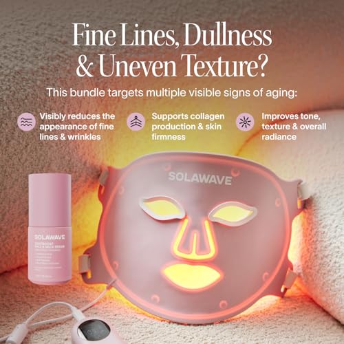 Red Light Therapy Face Mask And LightBoost Face & Neck Serum Kit