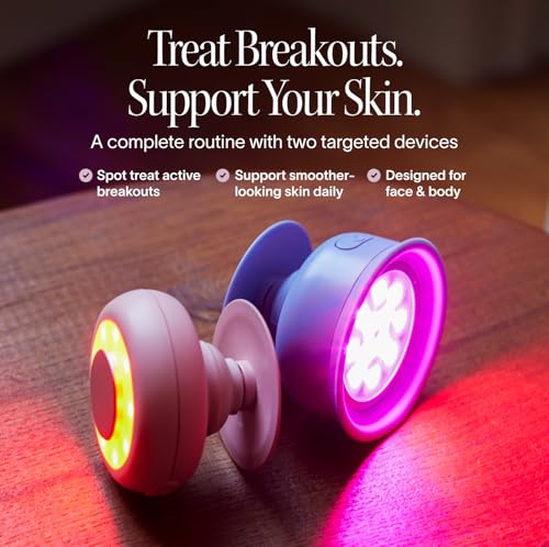 Red Light Therapy Set for Face & Body | Bye Acne Pro + 2-in-1 Skincare Mini | Blue & Red L