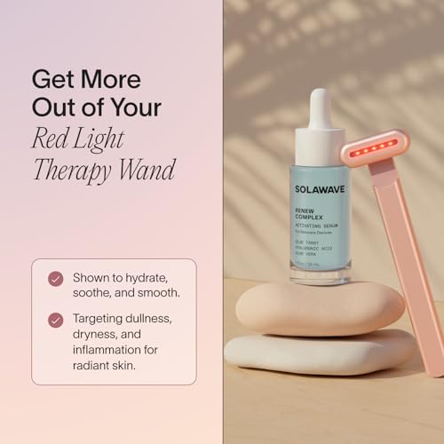 Renew Complex Red Light Therapy Activation Serum for Face & Neck | Pairs with LED Facial W