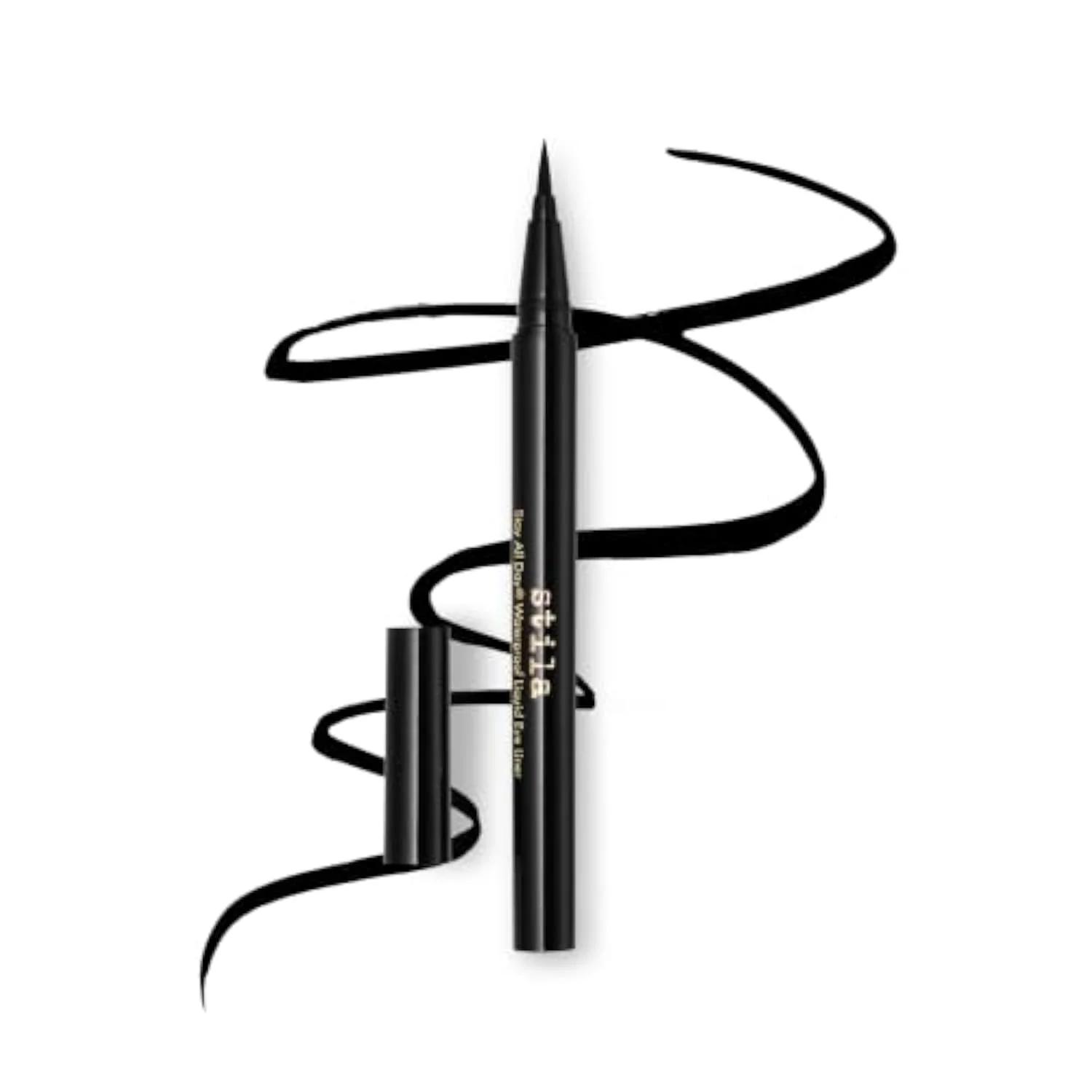 Waterproof Liquid Eye Liner, Stay All Day Makeup with Fine Brush Tip | Lasting Satin Finish, Smudge-Proof & Transfer-Resistant