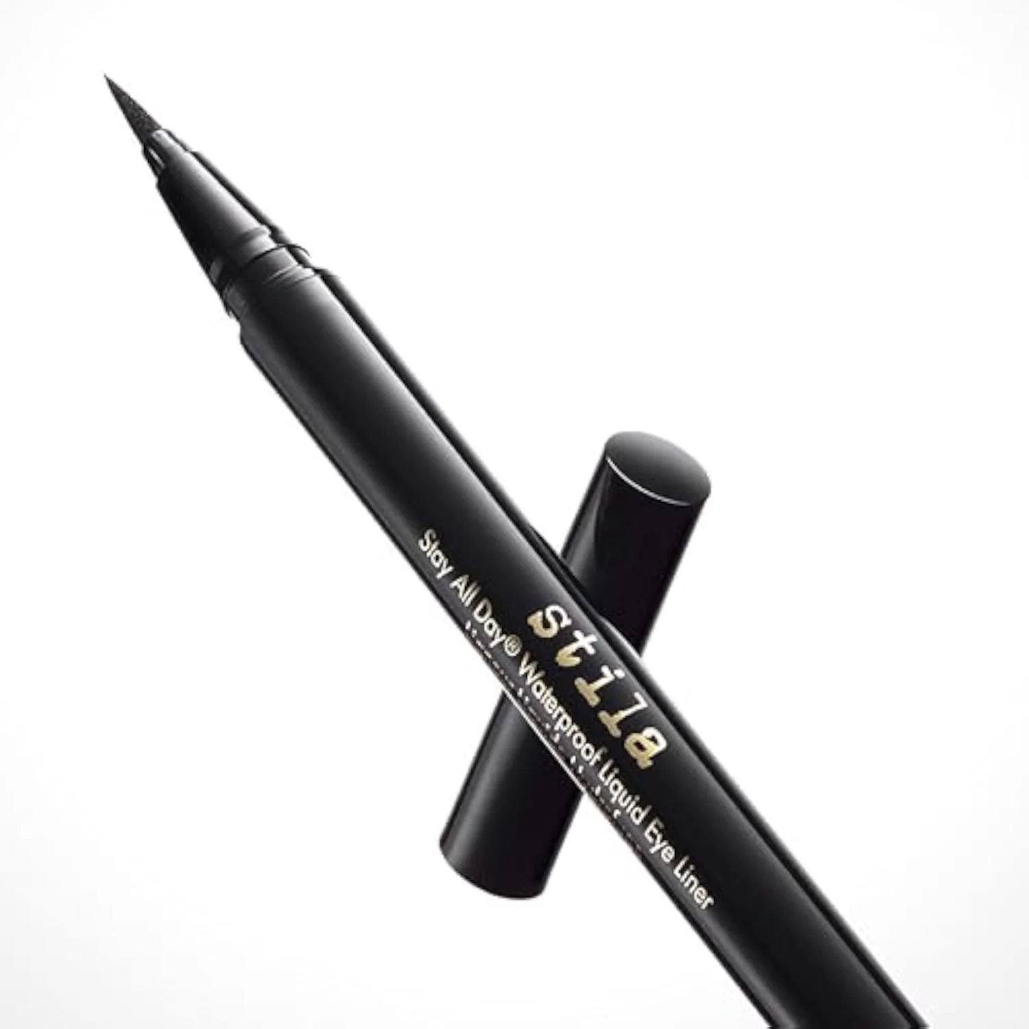 Waterproof Liquid Eye Liner, Stay All Day Makeup with Fine Brush Tip | Lasting Satin Finish, Smudge-Proof & Transfer-Resistant