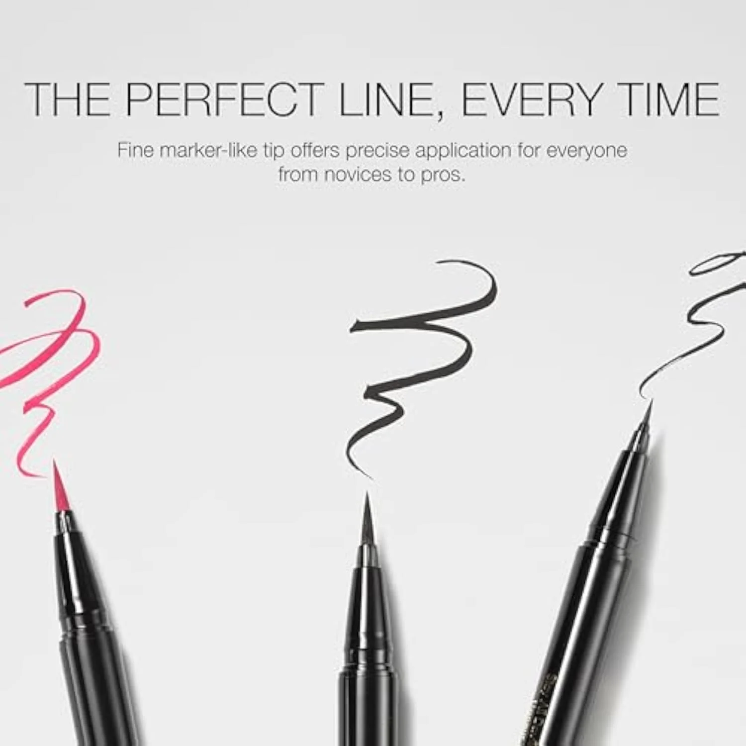 Waterproof Liquid Eye Liner, Stay All Day Makeup with Fine Brush Tip | Lasting Satin Finish, Smudge-Proof & Transfer-Resistant