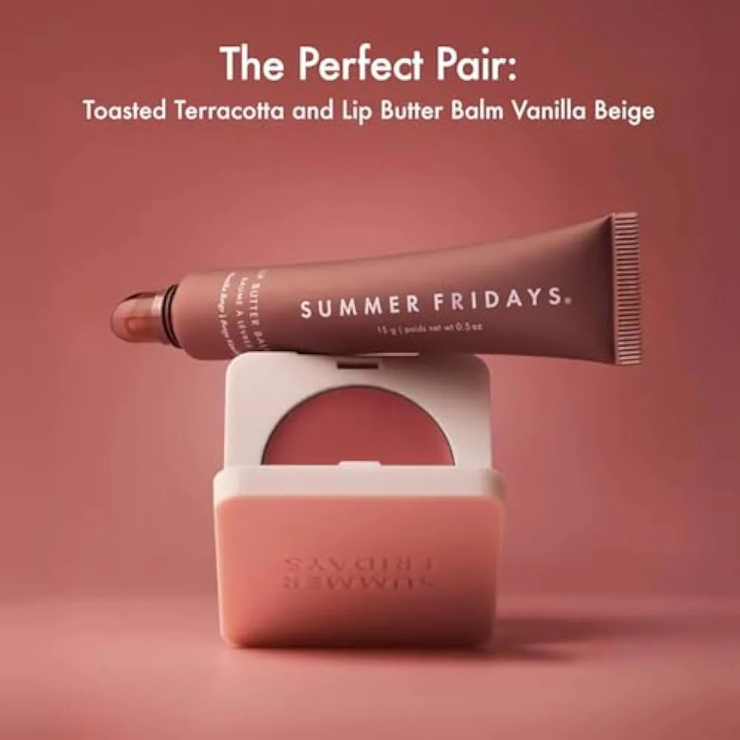 Blush Butter Balm - Skincare-Infused Hydrating Cream Blush with Hyaluronic Acid, Ceramides, & Shea Butter for a Dewy Flush of Color - Cheek and Lip Tint - Toasted Te