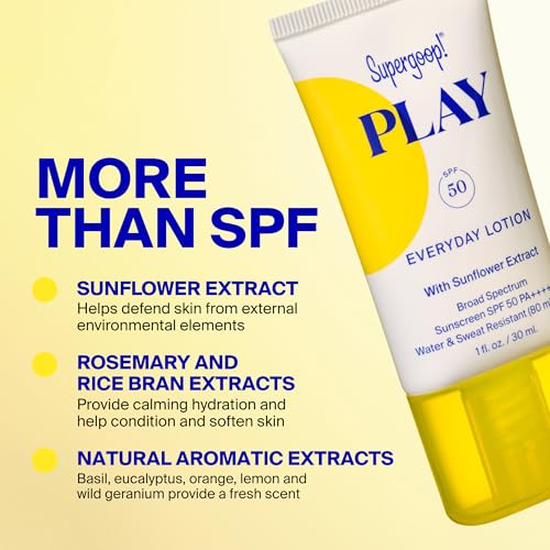 PLAY Everyday Lotion SPF 50 - Broad Spectrum Body & Face Sunscreen - Great for Active Days