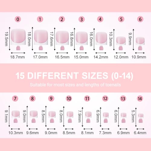 SWETIDAY Toe Nail Tips Press on