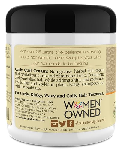 Curls Waves Natural - Curly Curl Cream | Extreme Curl Definition Hair Styling Gel | No Bui