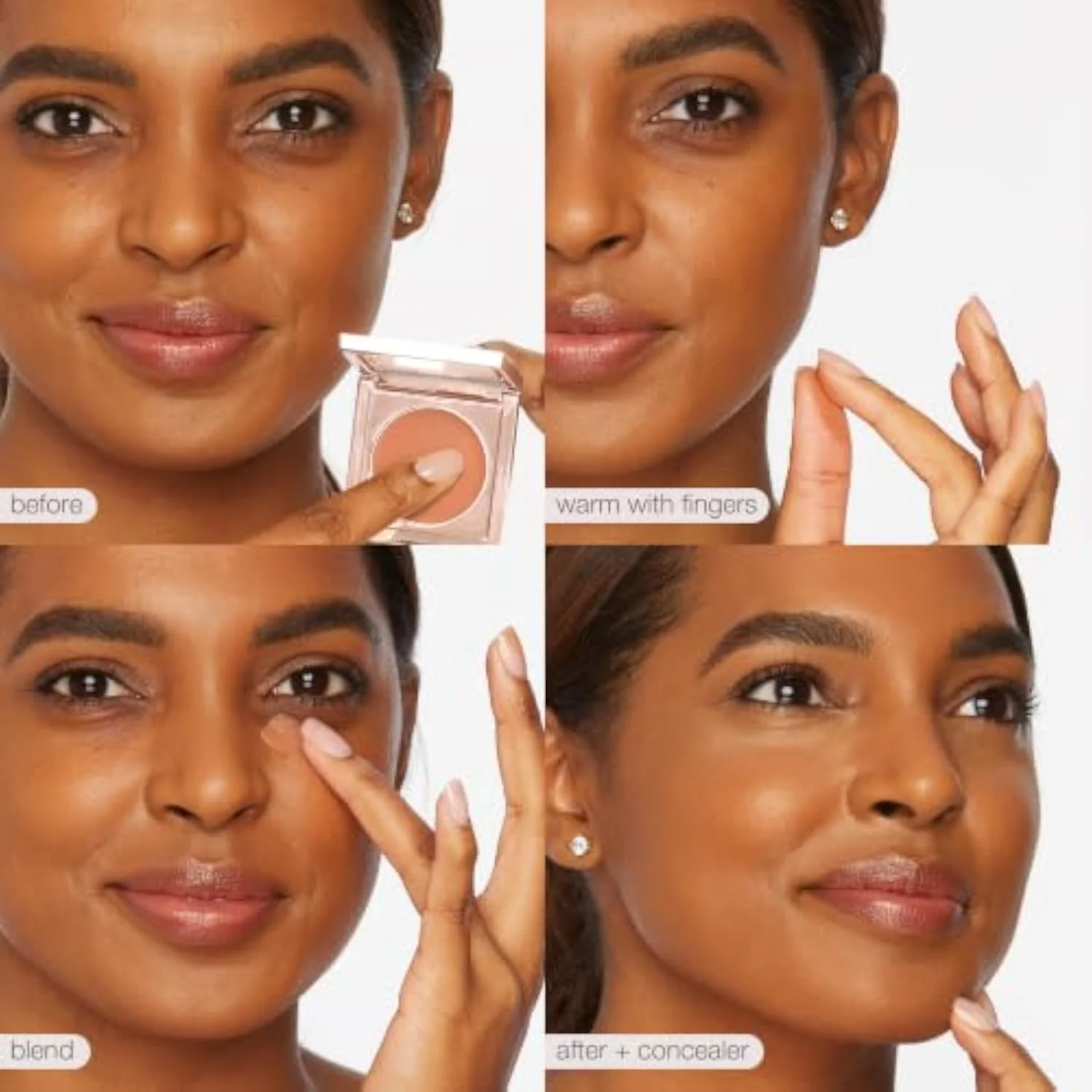 colored clay cc undereye corrector – Full-Coverage Concealer with Vegan Squalane & Caffeine for Dark Circles & Discoloration, Smooths, Cruelty-Free, full size, light-medium p