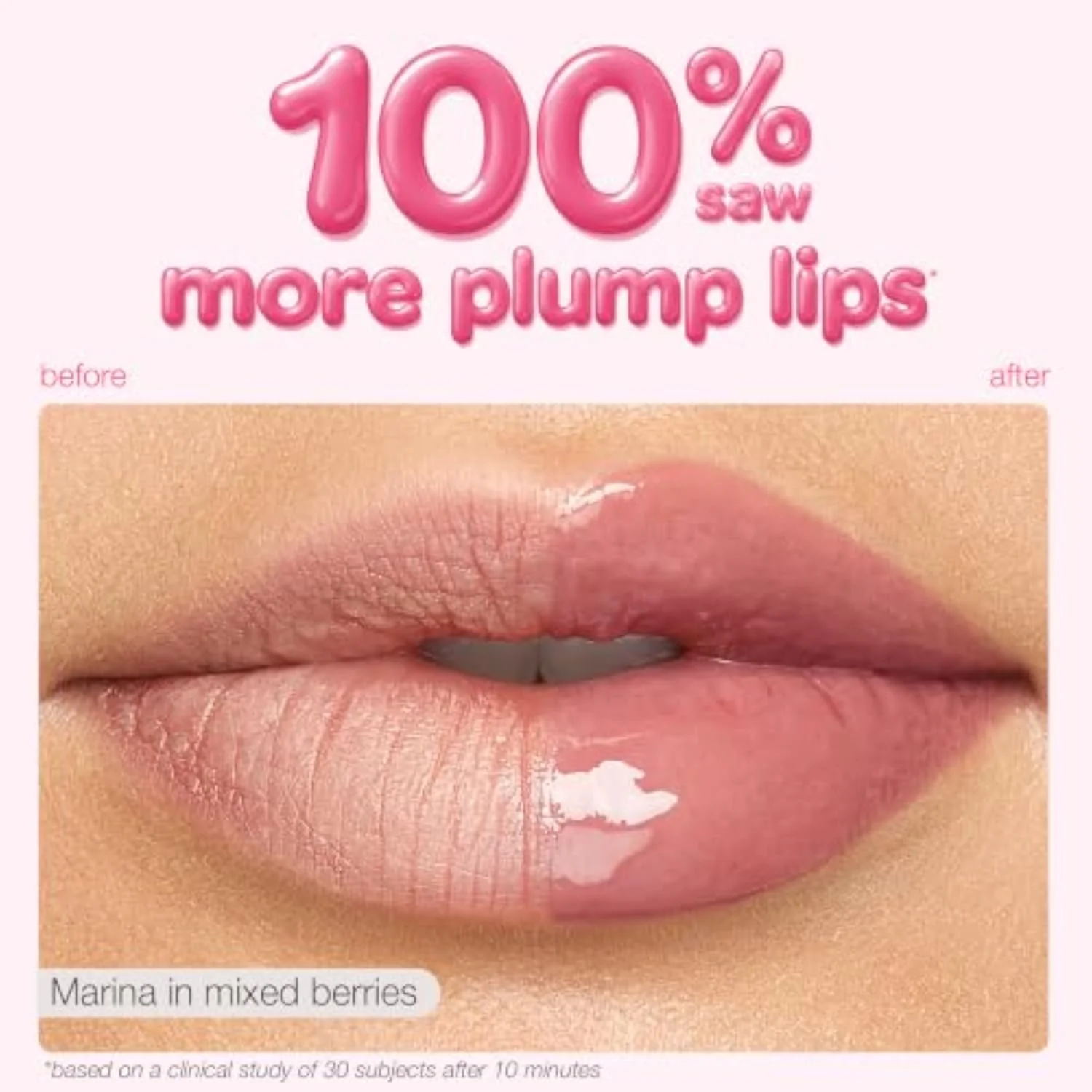 maracuja juicy lip plump – Hydrating & Volumizing Lip Plumper Gloss Balm with Nourishing Hyaluronic Acid, Plumps & Moisturizes, Vegan & Cruelty-Free, full size, mixed berries