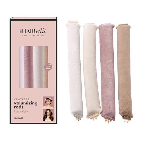 Volumizing Hair Rods for Overnight Curls No Heat Hair Rollers for Long or Medium Length Ha