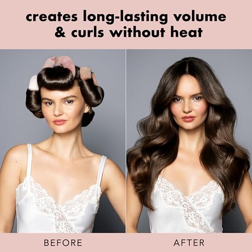 Volumizing Hair Rods for Overnight Curls No Heat Hair Rollers for Long or Medium Length Ha