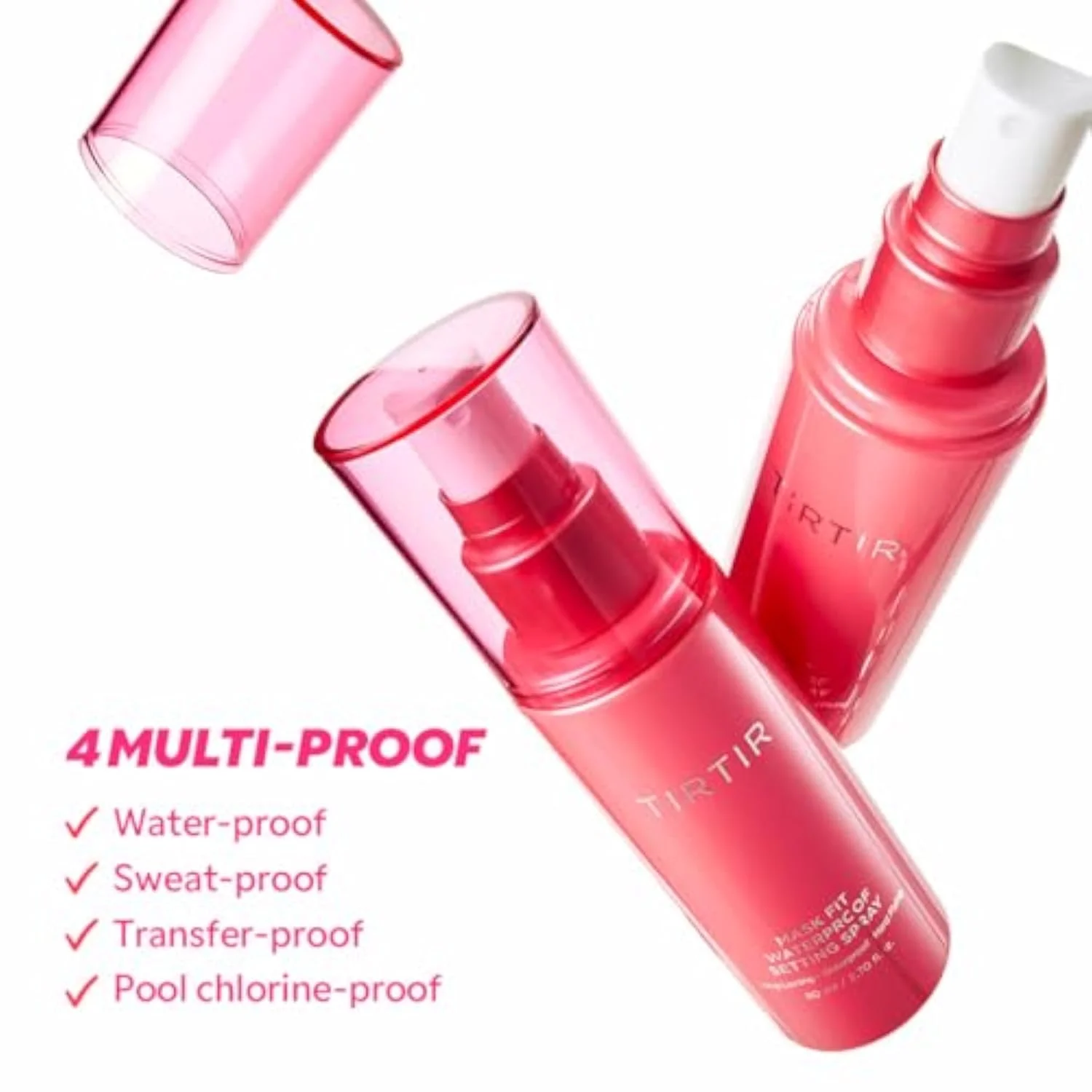 Waterproof Setting Spray – 24 Hour Long Lasting Fix, Sweatproof Water Resistant Makeup Finisher – Ethanol Free, Semi Matte Finish for Oily Skin – Korean Makeup Fixer