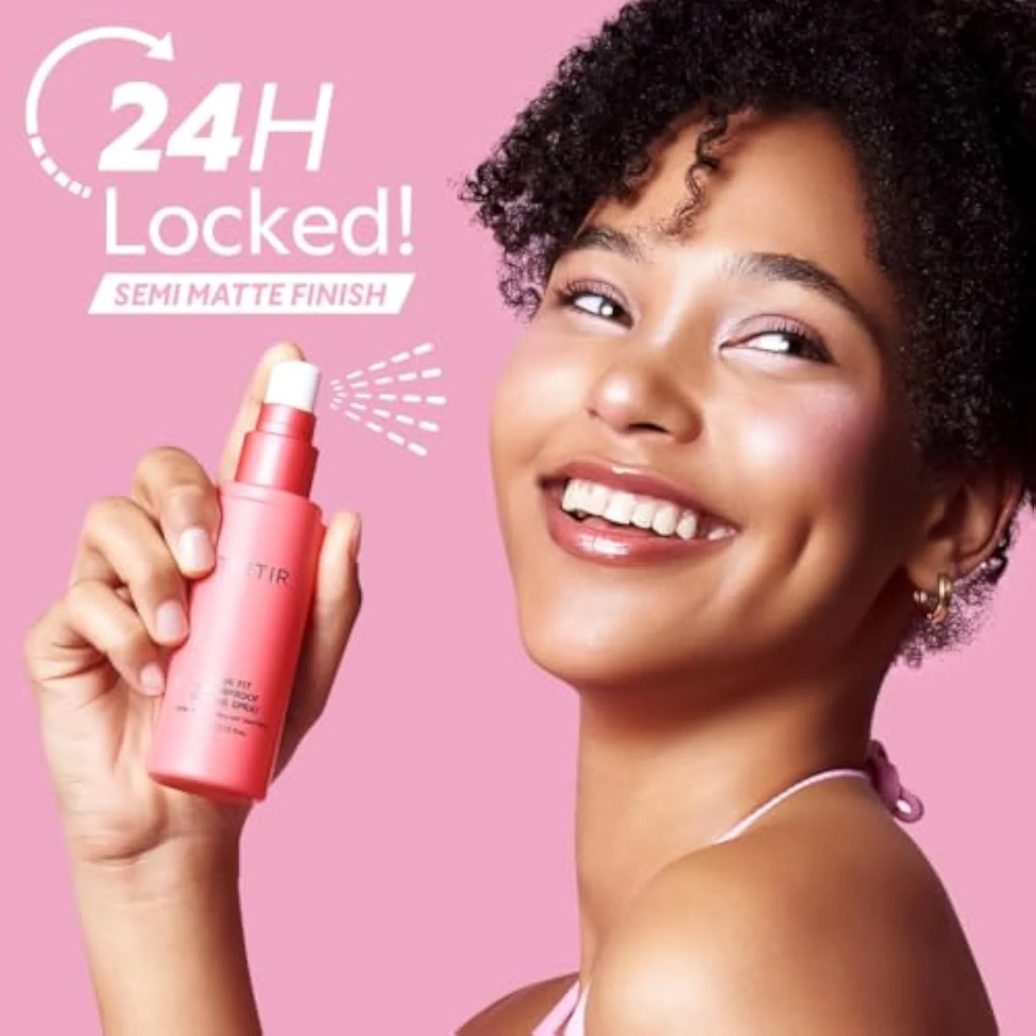 Waterproof Setting Spray – 24 Hour Long Lasting Fix, Sweatproof Water Resistant Makeup Finisher – Ethanol Free, Semi Matte Finish for Oily Skin – Korean Makeup Fixer