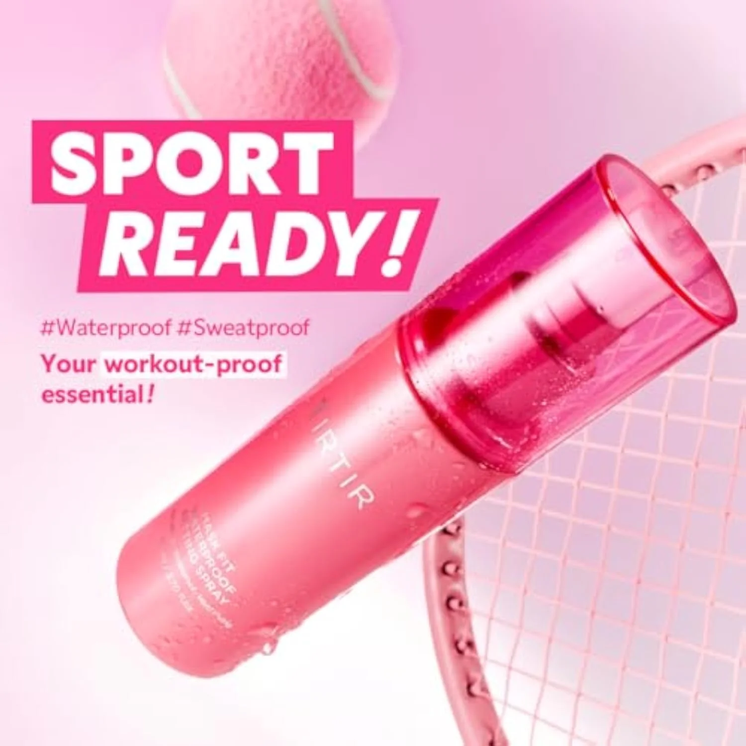 Waterproof Setting Spray – 24 Hour Long Lasting Fix, Sweatproof Water Resistant Makeup Finisher – Ethanol Free, Semi Matte Finish for Oily Skin – Korean Makeup Fixer
