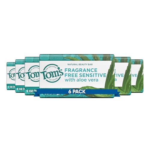 Natural Beauty Bar Soap, Fragrance Free, 5 oz (6 Pack)