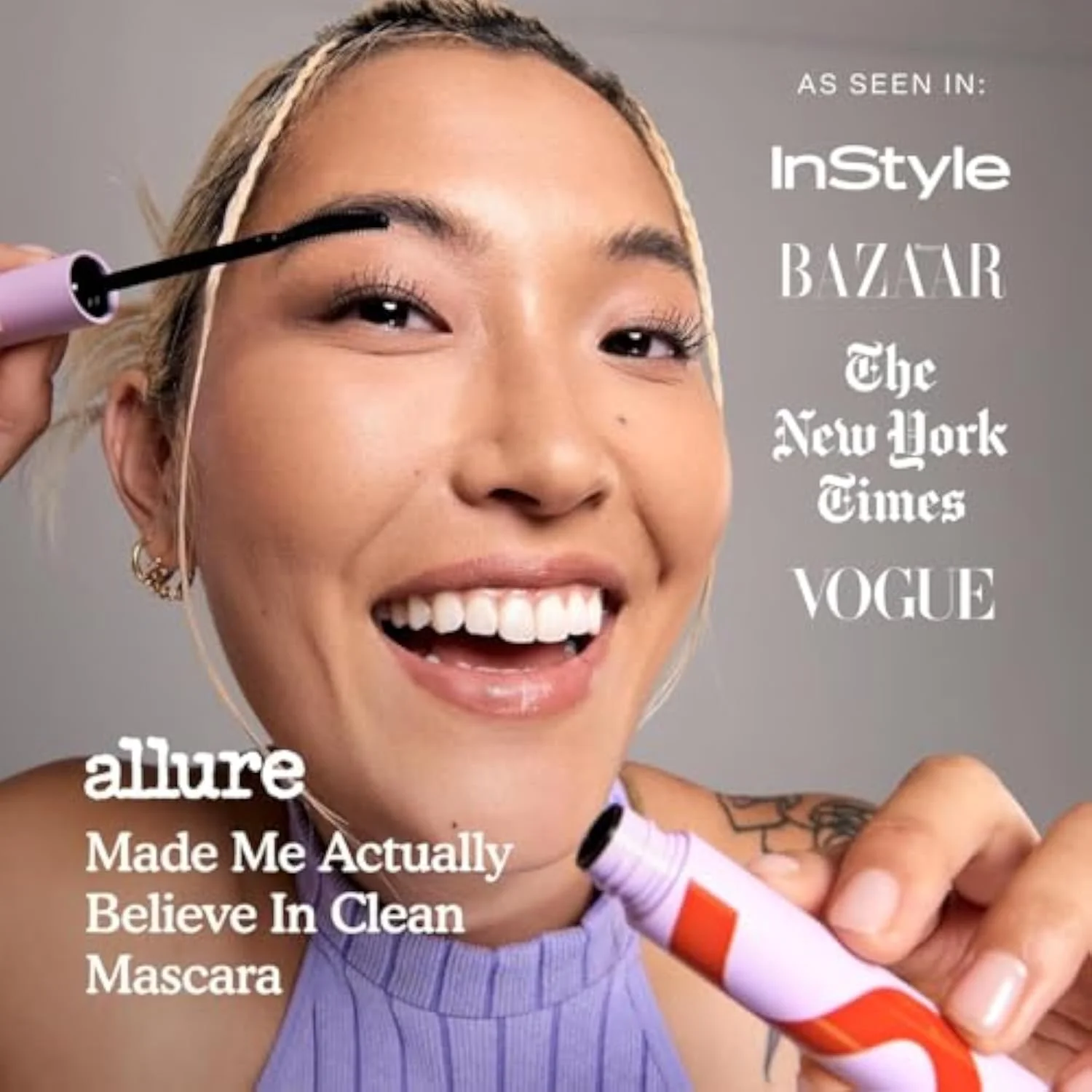 MakeWaves Vegan Black Mascara - Volumizing & Lengthening Mascara for Sensitive Eyes - With Aquaflex Technology for Humidity-Proof Lift - Hypoallergenic Eye Makeup - Jet (0