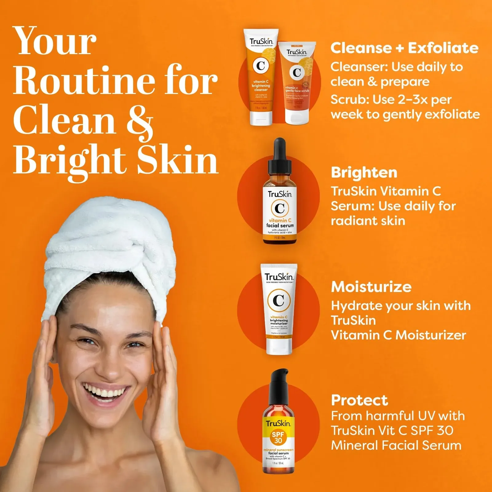 Vitamin C Face Cleanser with Vitamins C & E, Rosehip Oil, Aloe Vera 5 fl oz