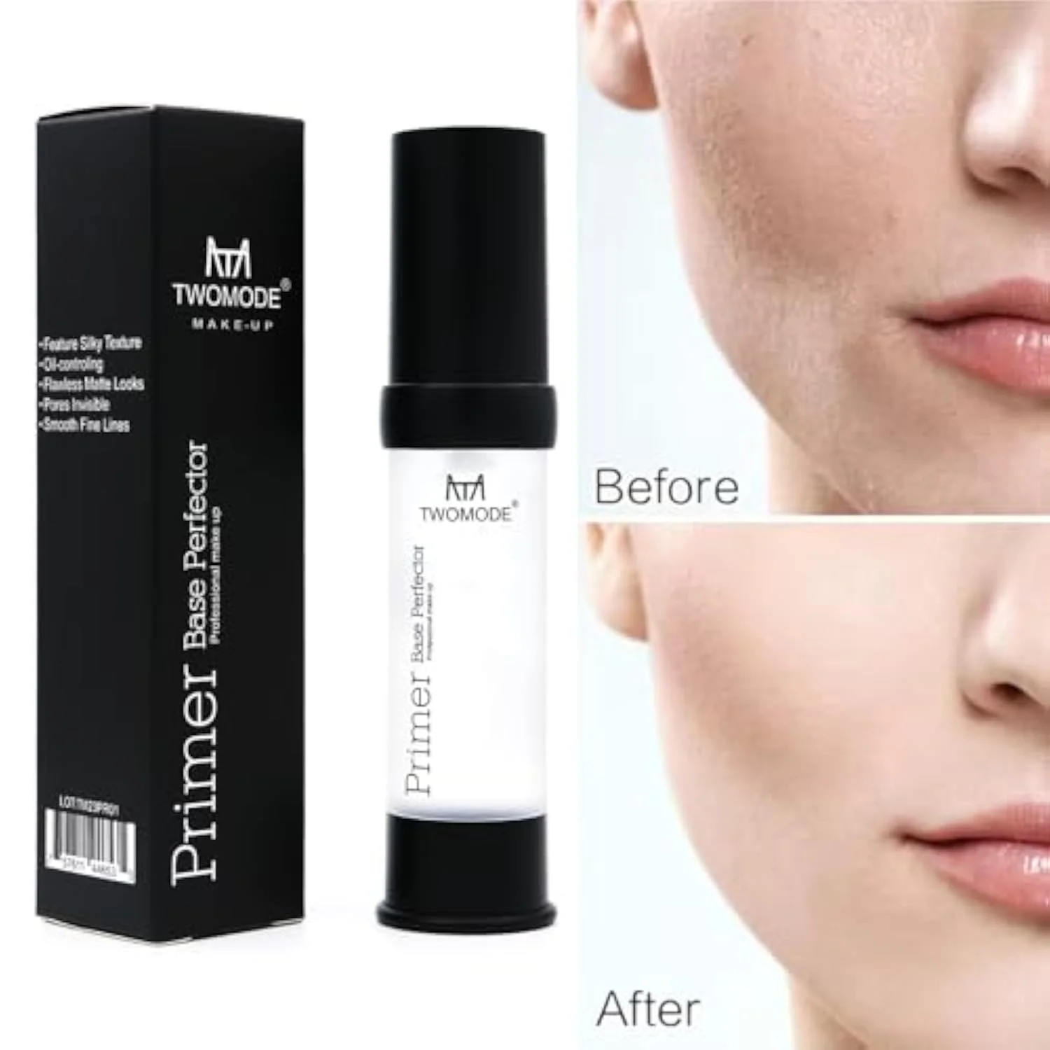 Oil Control Pore Minimizing Face Primer, 20ml Matte Finish Makeup Base with Dimethicone for Smooth Skin, Vegan & Cruelty Free
