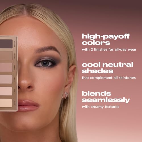 Naked2 Basics Matte Eyeshadow Palette - 6 Cool Neutral Shadows
