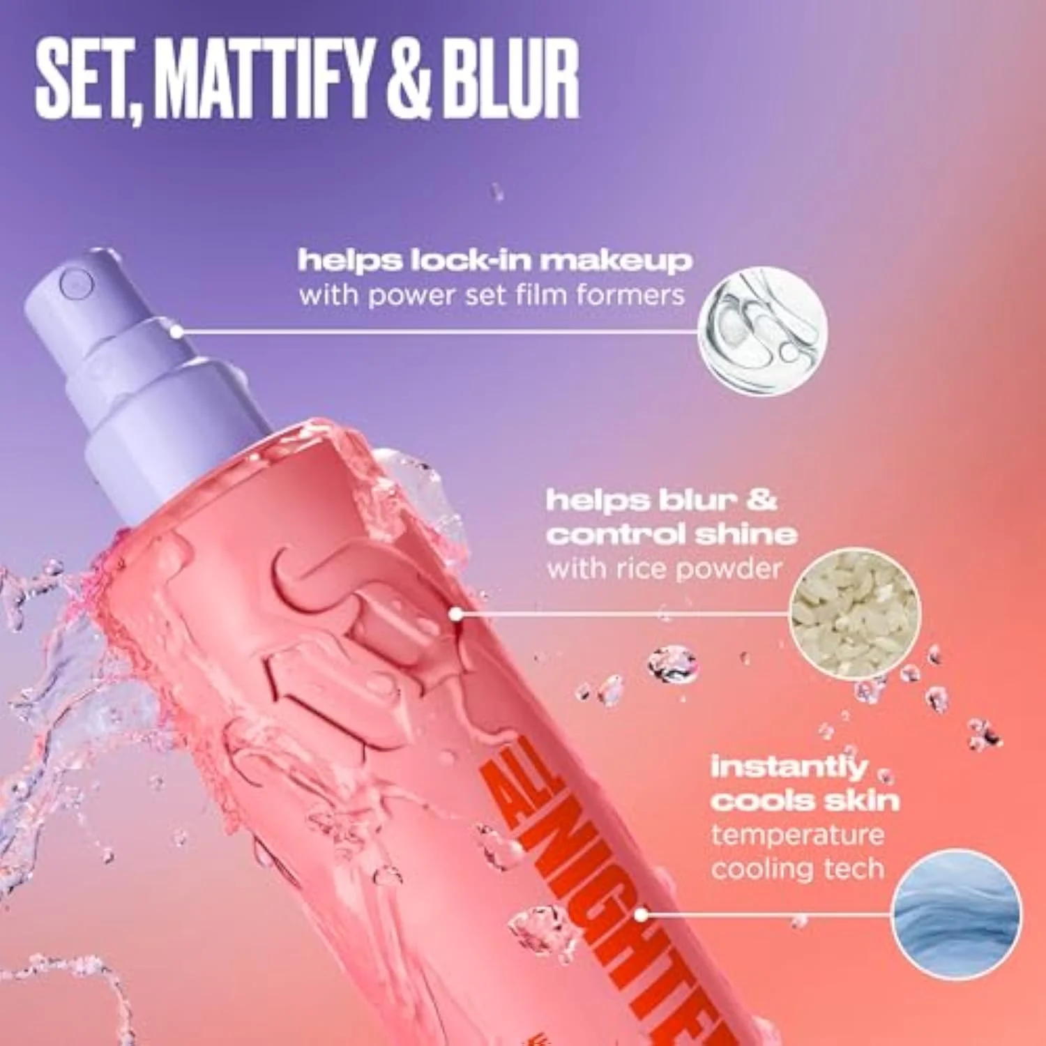 Urban Decay All Nighter Matte Waterproof Makeup Setting Spray (4 fl oz)