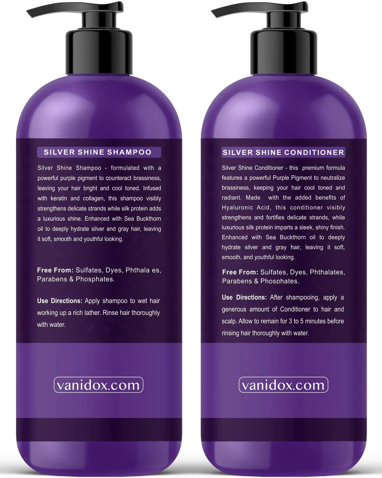Purple Shampoo and Conditioner Set