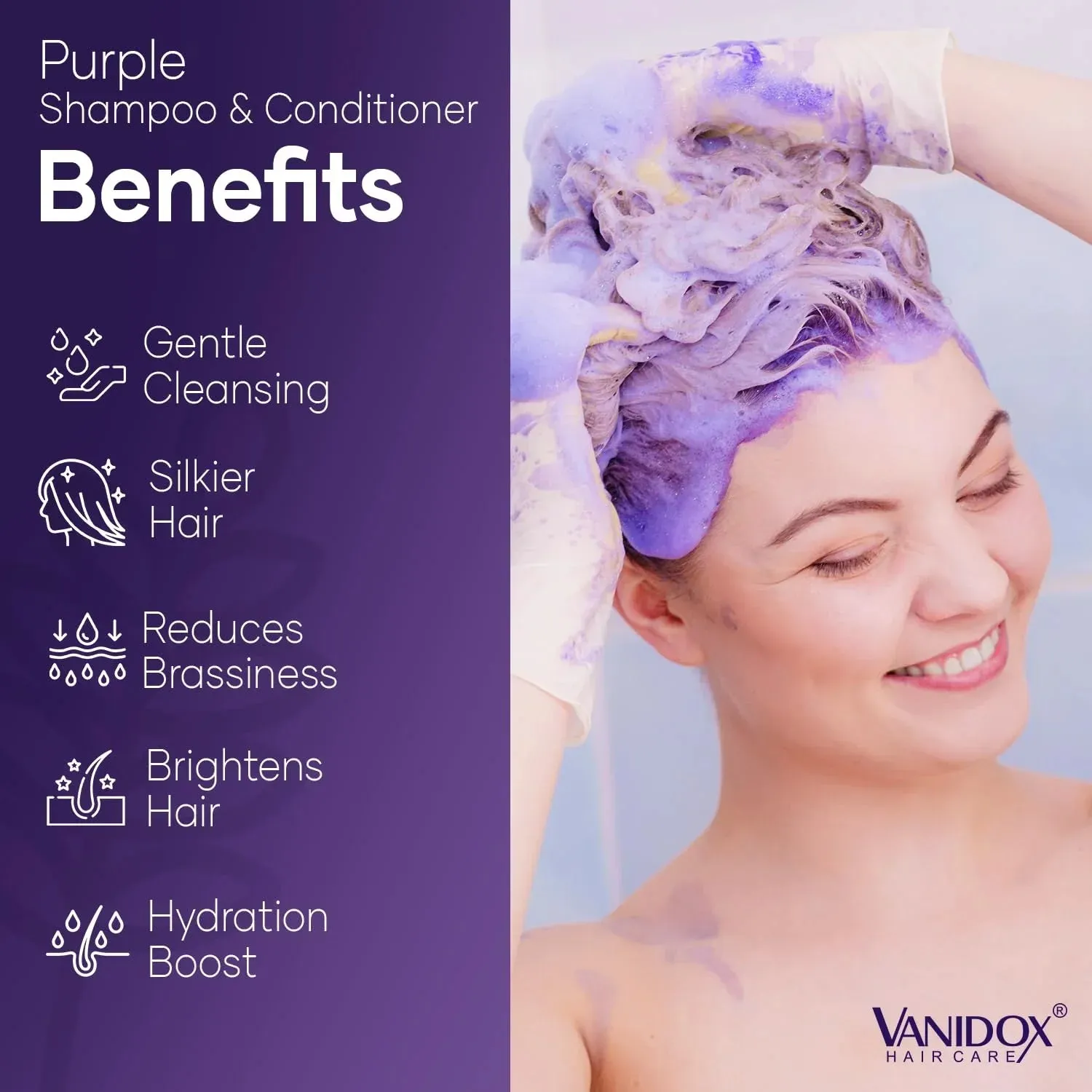 Purple Shampoo and Conditioner Set