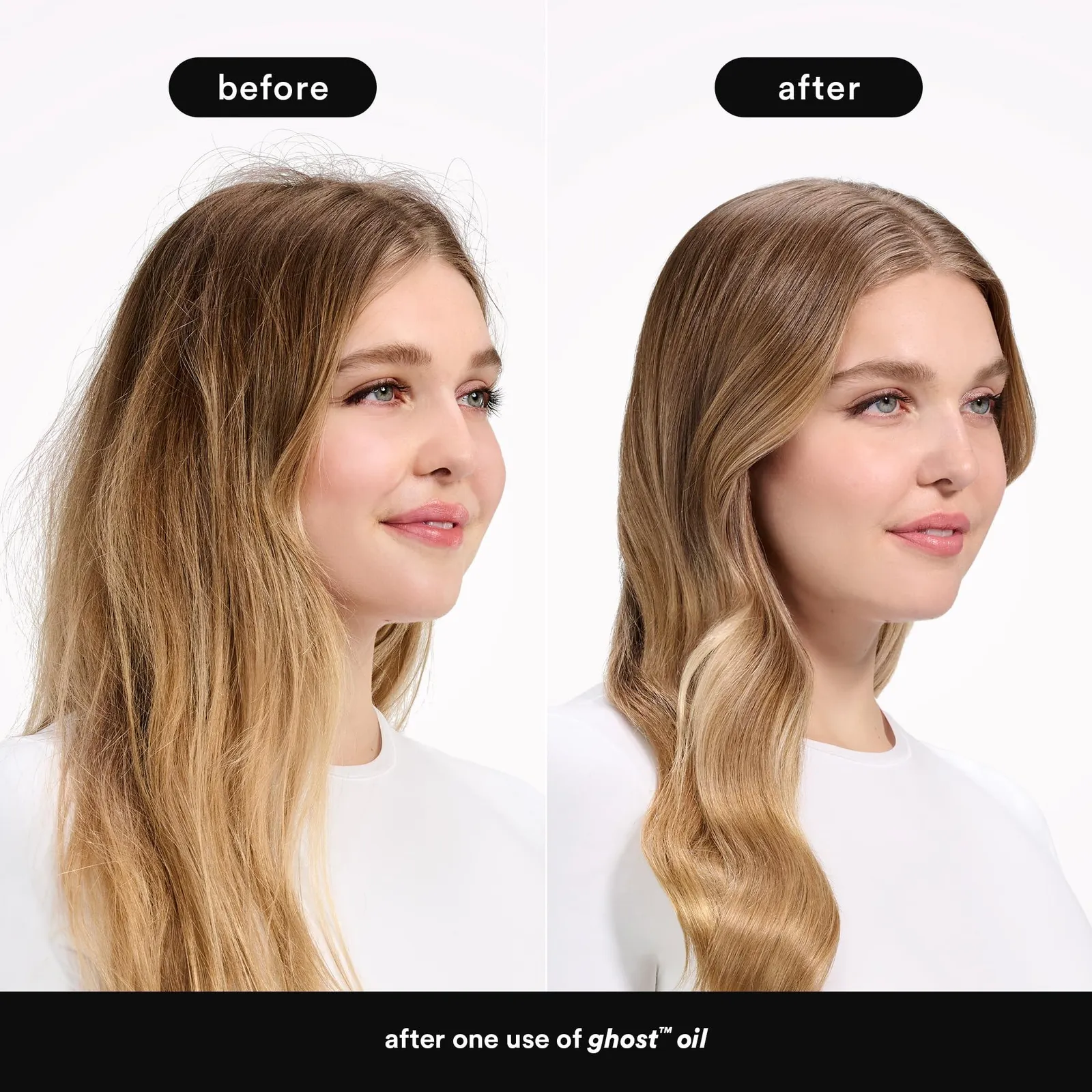 Ghost Hair Oil, 4 fl oz- Weightless Hair Oil for Fine to Medium Hair