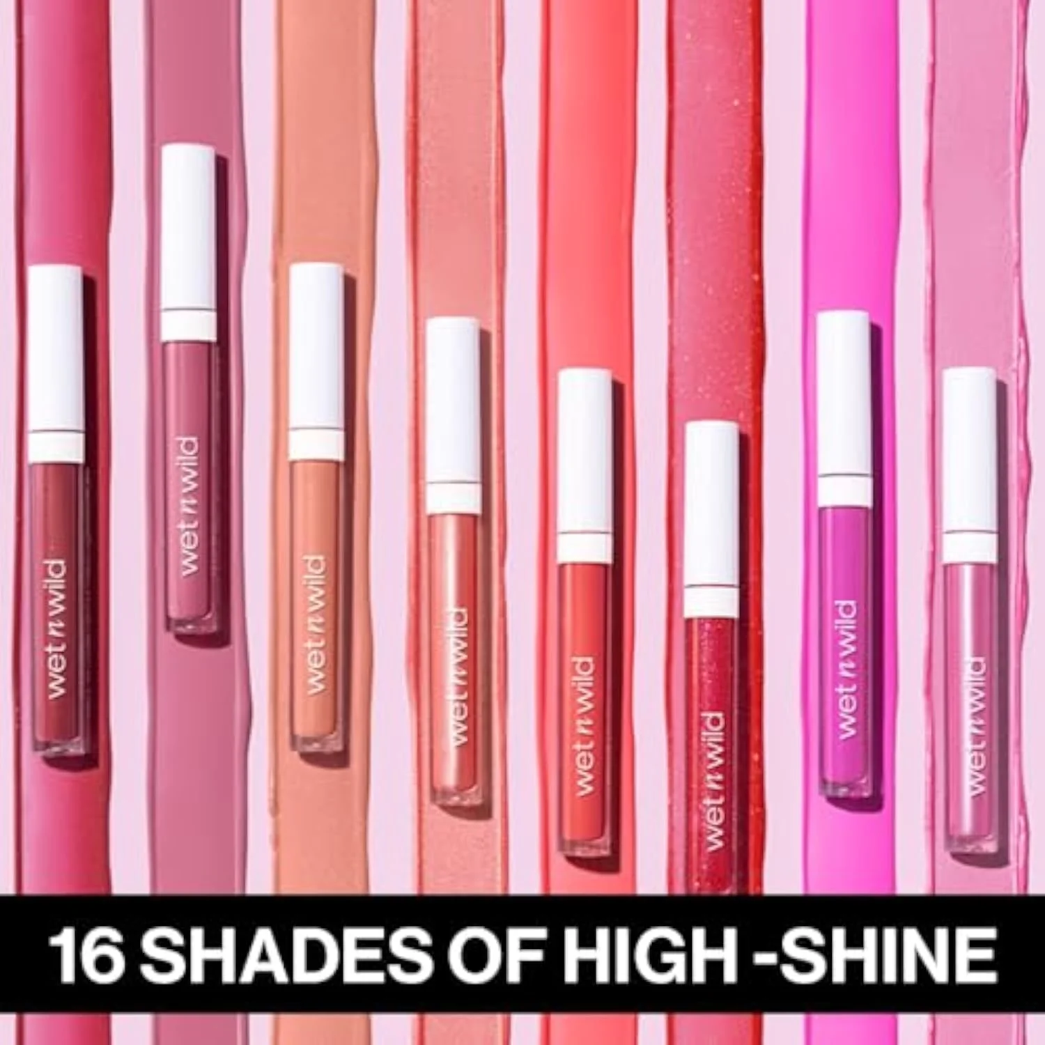 MegaSlicks Lip Gloss, Ultra-Glossy, Vitamin-E Enriched, Ultra-Gloss High Shine Moisturizing, Cruelty-Free & Vegan - Crystal Clear