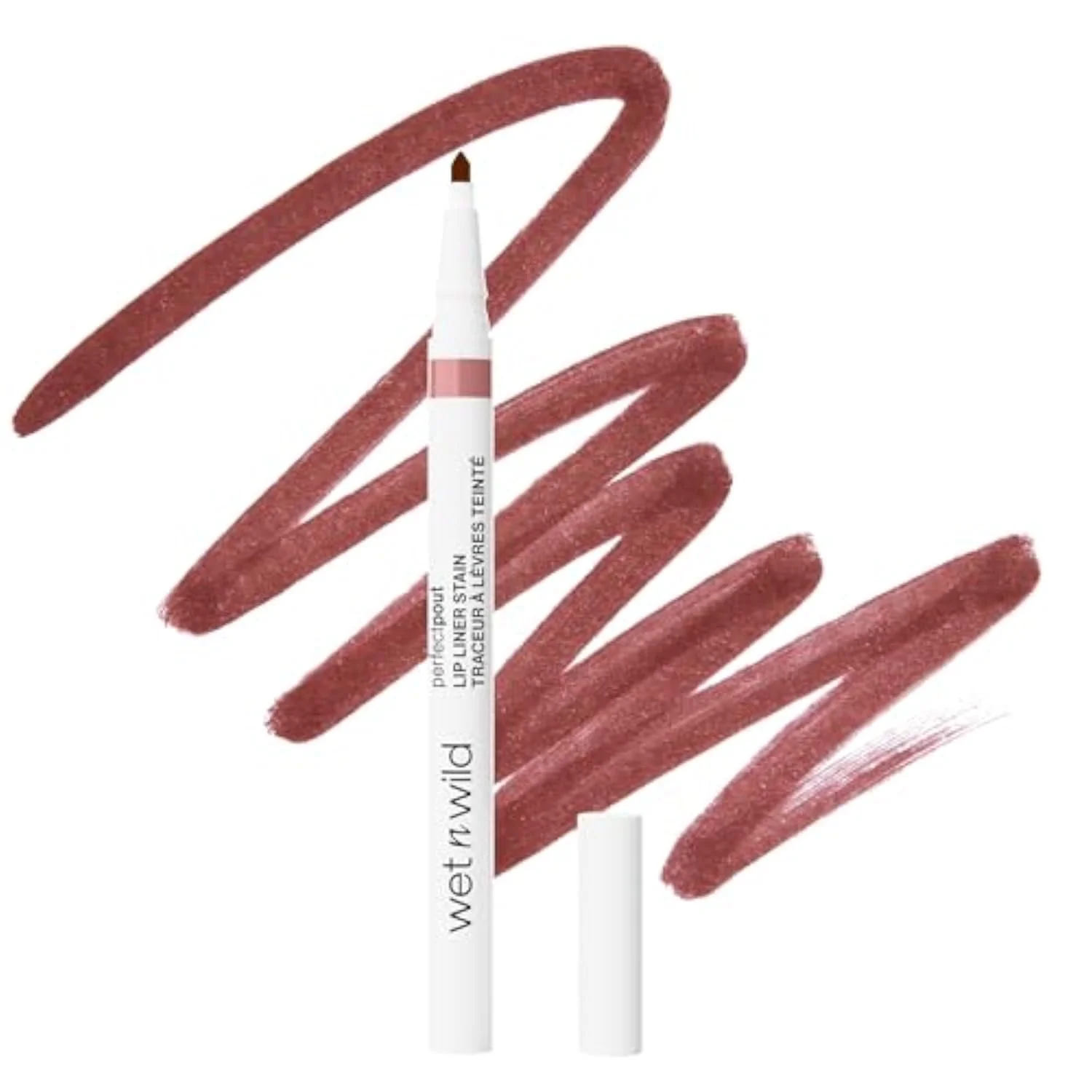 Perfect Pout Lip Liner Stain, Long-Lasting Transfer-Proof Formula with Blade-Like Applicator for Precision & Full Lip Coverage, Vegan & Cruelty-Free - Nude Tights