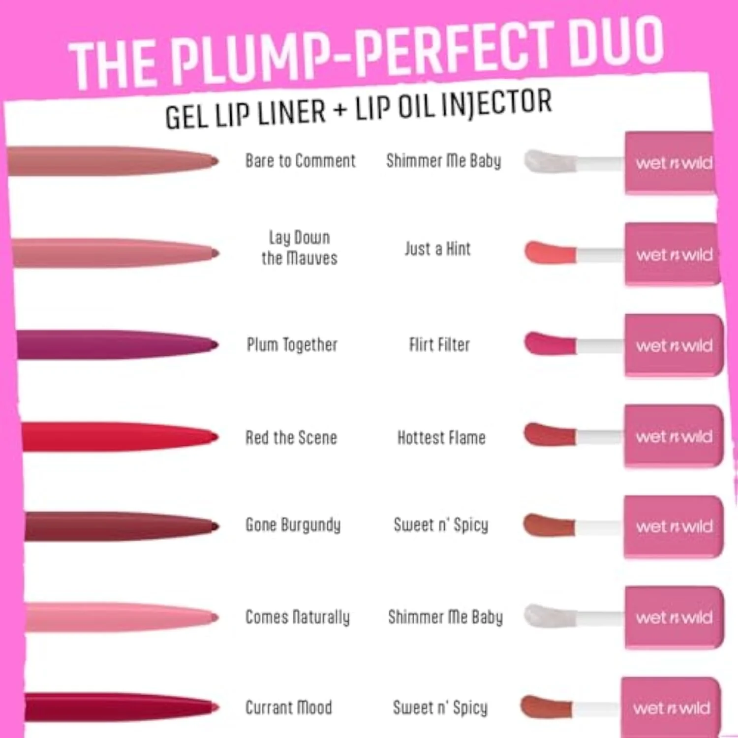 Perfect Pout Matte Retractable Gel Lip Liner Pencil, Rich Creamy Long Lasting Color, Well-Defined and Flawless Application, Vegan & Cruelty-Free - Purple Lay Down the Ma