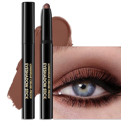 Eyeshadow Stick Matte Eye Shadow Pencil Cream to Powder Eye Brightener Crayon Long-Lasting