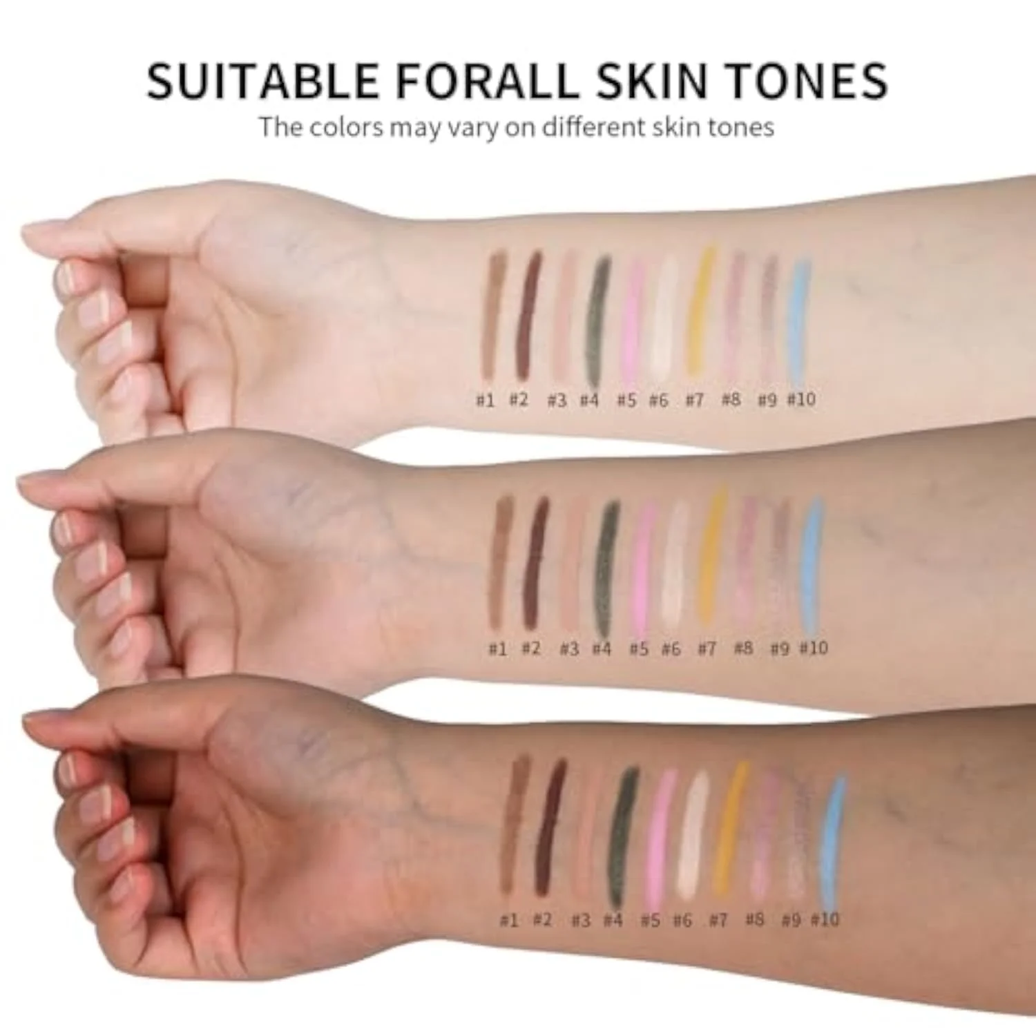 Eyeshadow Stick Matte Eye Brightener Pencil Cream Nude Eye Shadow Base Crayon Long-Lasting Crease-Proof Naked Eyeshadow Blendable High Pigmented Single Eyeliner Makeup for Wo