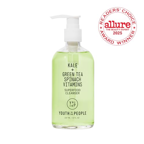 Facial Cleanser Duo Bundle for Dry + Sensitive Skin - Superfood Kale + Green Tea Daily Fac