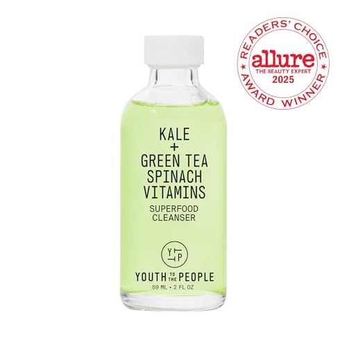 Travel Facial Cleanser Duo Bundle for Dry + Sensitive Skin - Superfood Kale + Green Tea Da