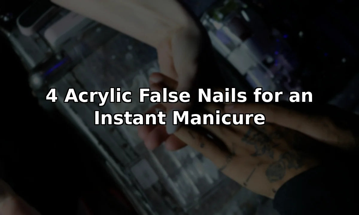 4 Acrylic False Nails for an Instant Manicure