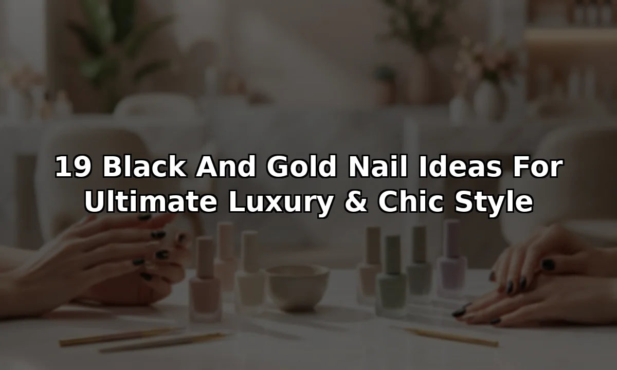 19 Black And Gold Nail Ideas For Ultimate Luxury & Chic Style