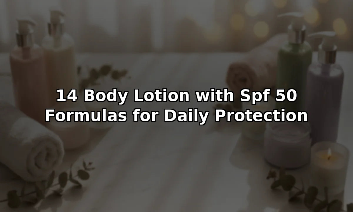 14 Body Lotion with Spf 50 Formulas for Daily Protection