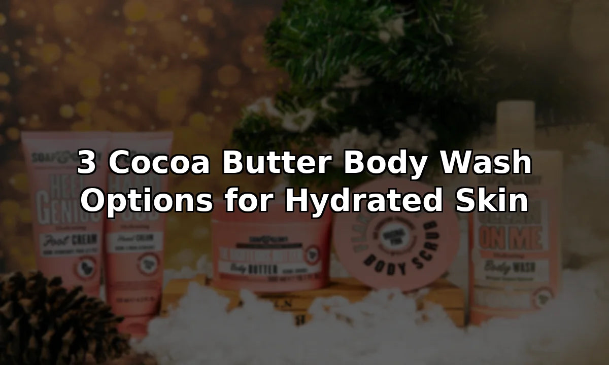 3 Cocoa Butter Body Wash Options for Hydrated Skin