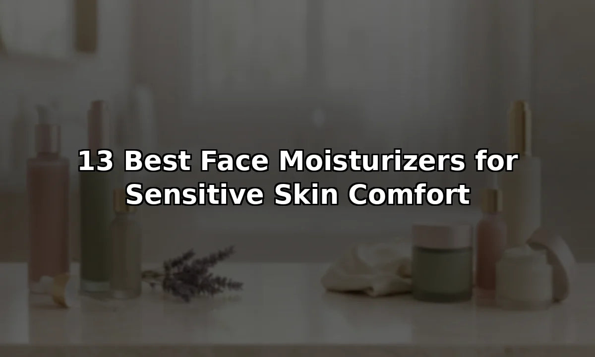 13 Best Face Moisturizers for Sensitive Skin Comfort