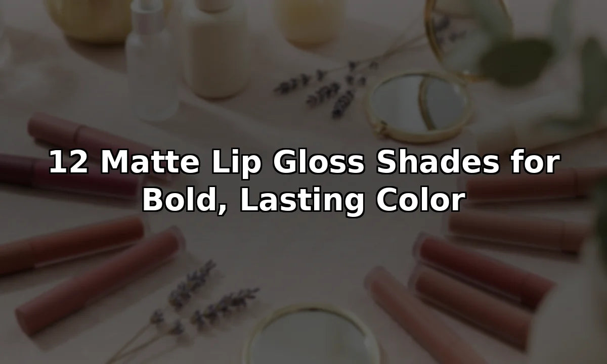 12 Matte Lip Gloss Shades for Bold, Lasting Color