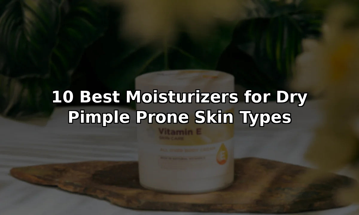 10 Best Moisturizers for Dry Pimple Prone Skin Types