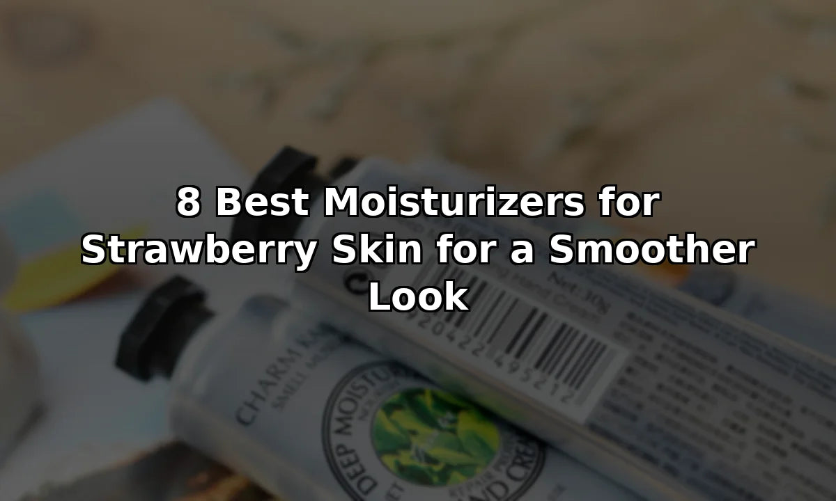 8 Best Moisturizers for Strawberry Skin for a Smoother Look