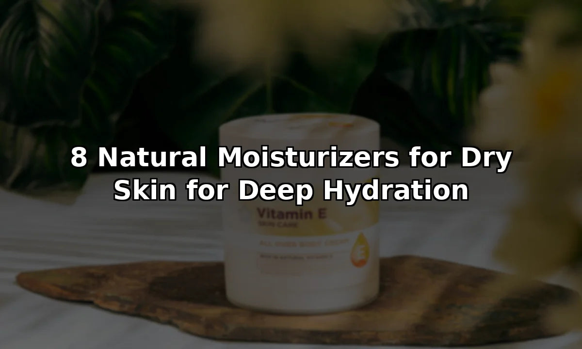 8 Natural Moisturizers for Dry Skin for Deep Hydration