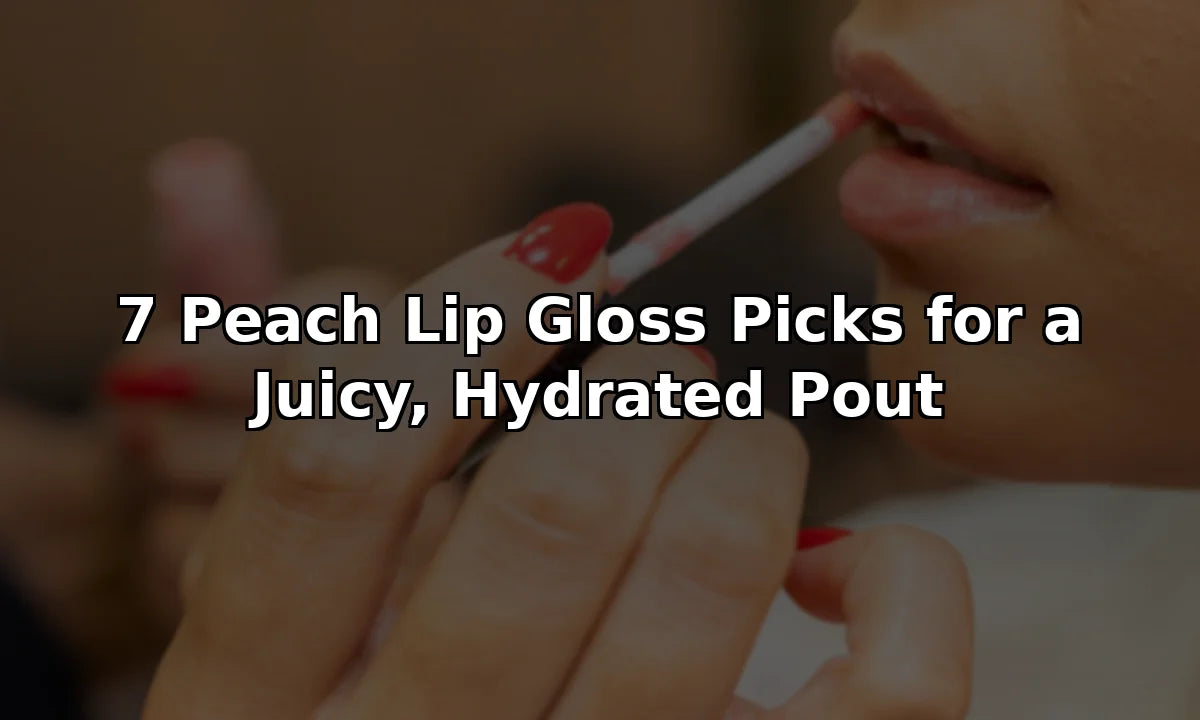 7 Peach Lip Gloss Picks for a Juicy, Hydrated Pout
