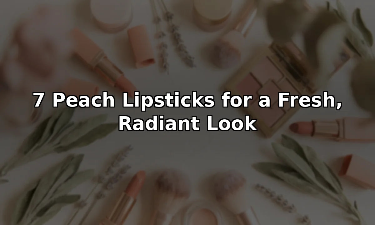 7 Peach Lipsticks for a Fresh, Radiant Look