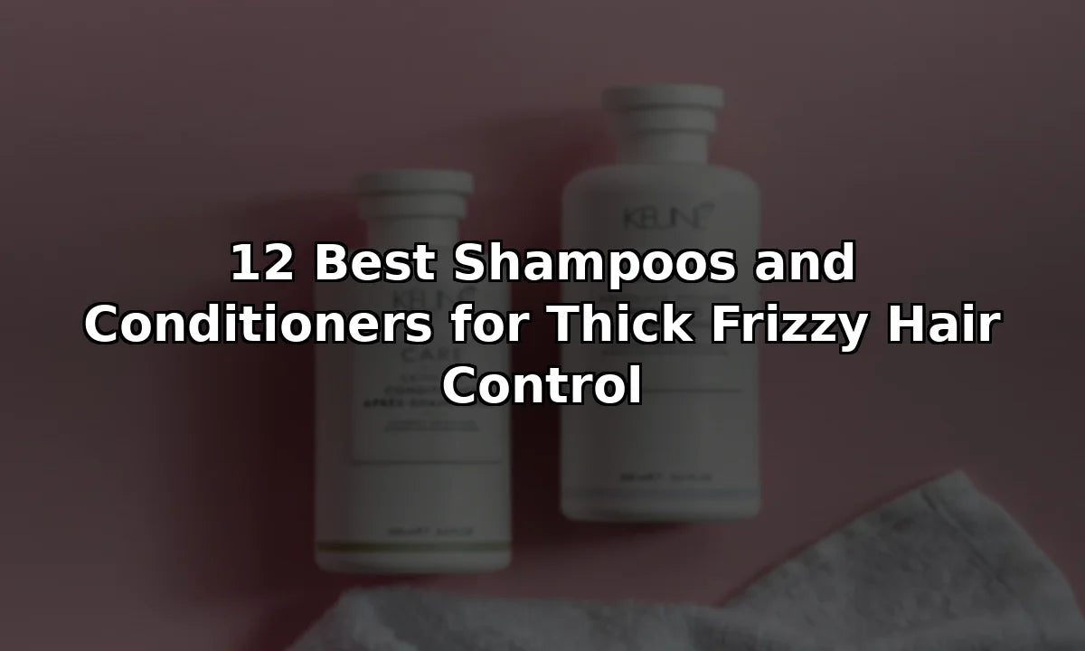 12 Best Shampoos and Conditioners for Thick Frizzy Hair Control