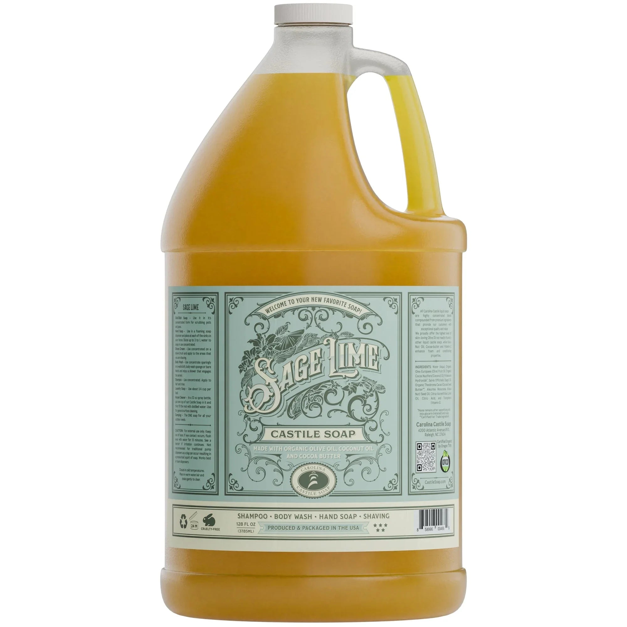 Carolina Castile Soap Sage Lime Castile Soap