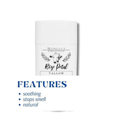 Michelle's Creatives Handmade Tallow Based Deodorant Stick - Image 2