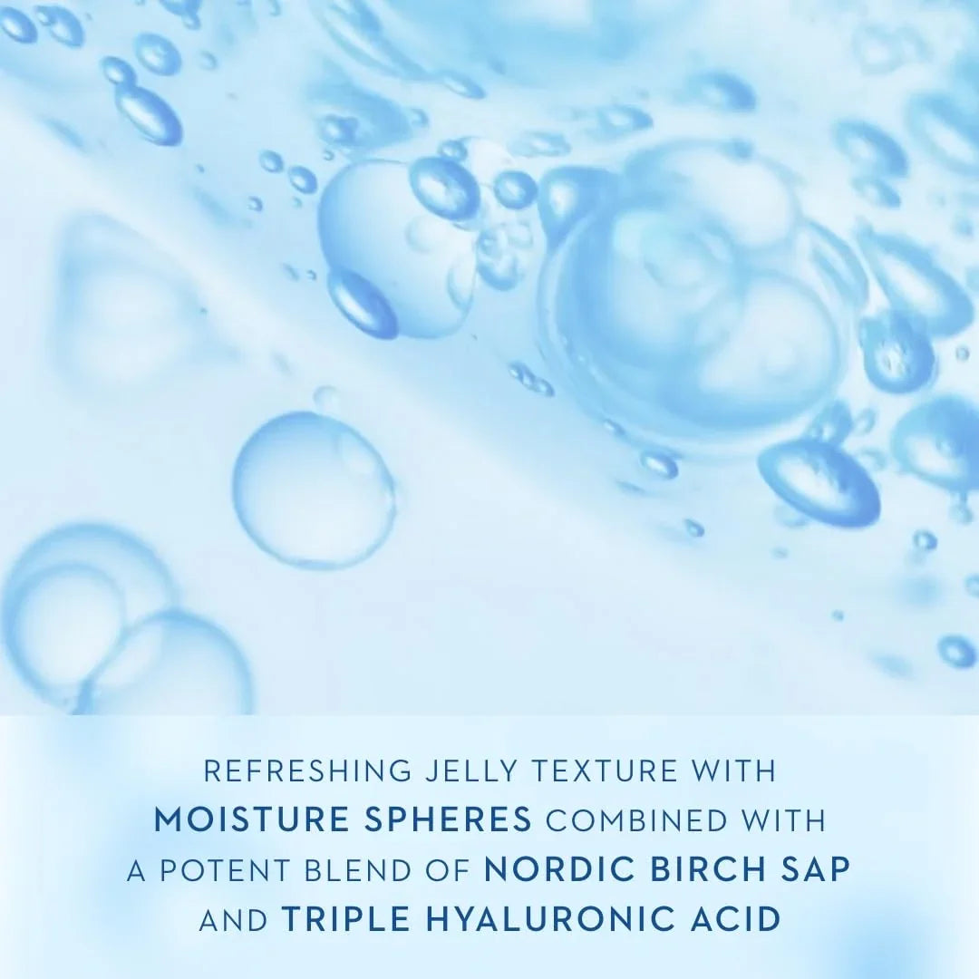 Lumene Nordic Hydra [Lähde] Birch Dew Jelly - Dual Hydrating Serum Face Moisturizer with Hyaluronic Acid and Nordic Birch Sap - Faily Face Serum for Dry Skin and All Skin Types (1.7 Fl Oz)
