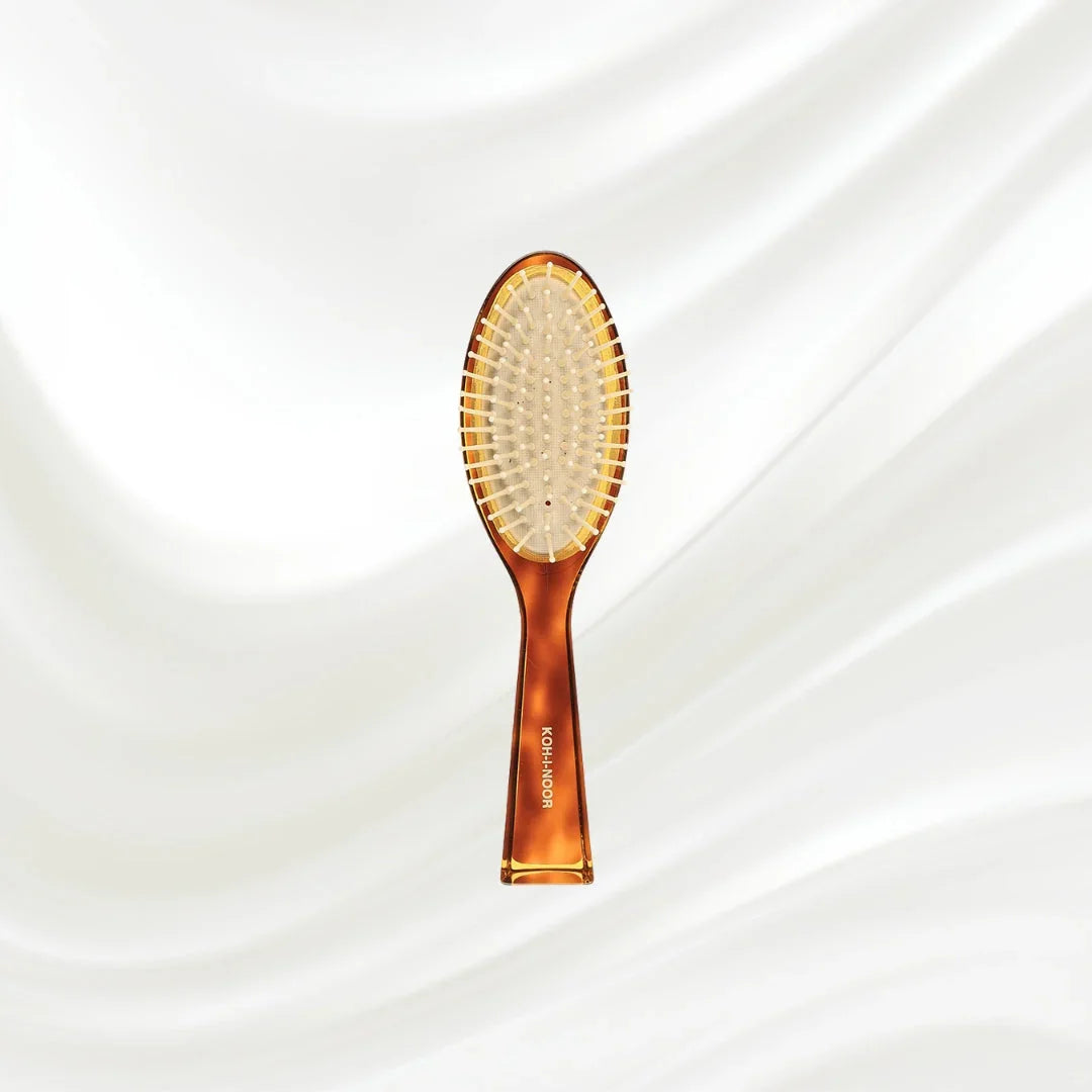 KOH-I-NOOR Jaspè Pneumatic Hair Brush - Synthetic Pins for Thick & Coarse Hair